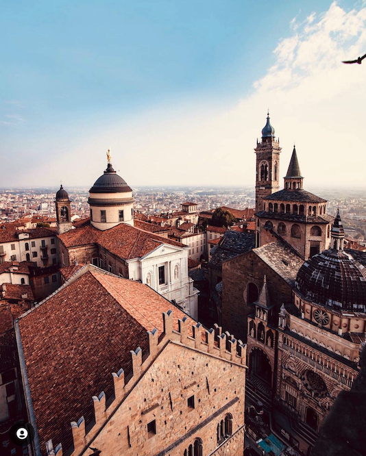 Vista Panoramica su Bergamo Alta